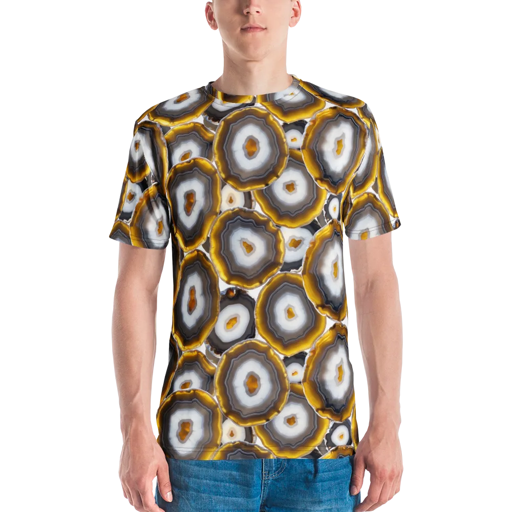 Sunlit Strata on Men's Crew Neck T-Shirt — Front