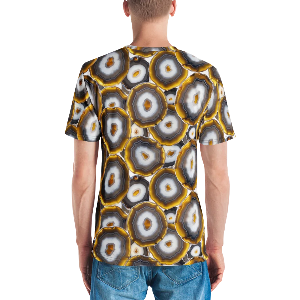 Sunlit Strata on Men's Crew Neck T-Shirt — Back