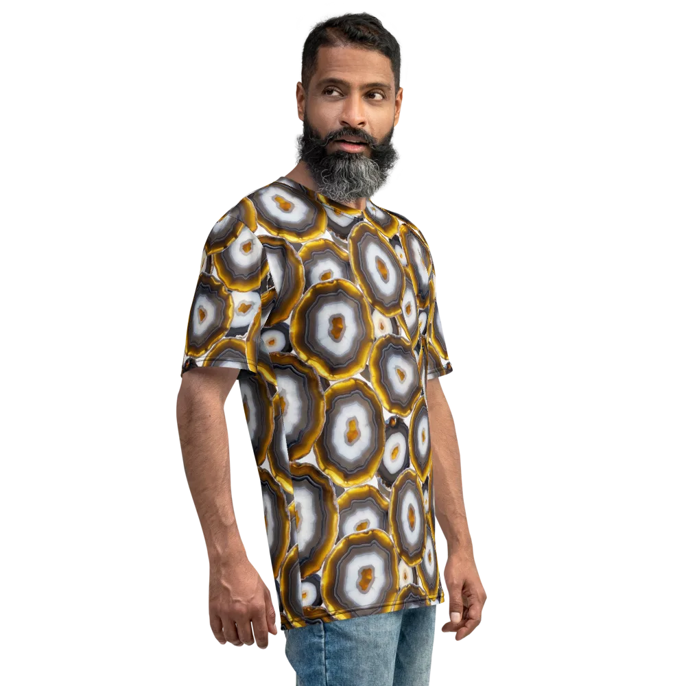 Sunlit Strata on Men's Crew Neck T-Shirt — Right