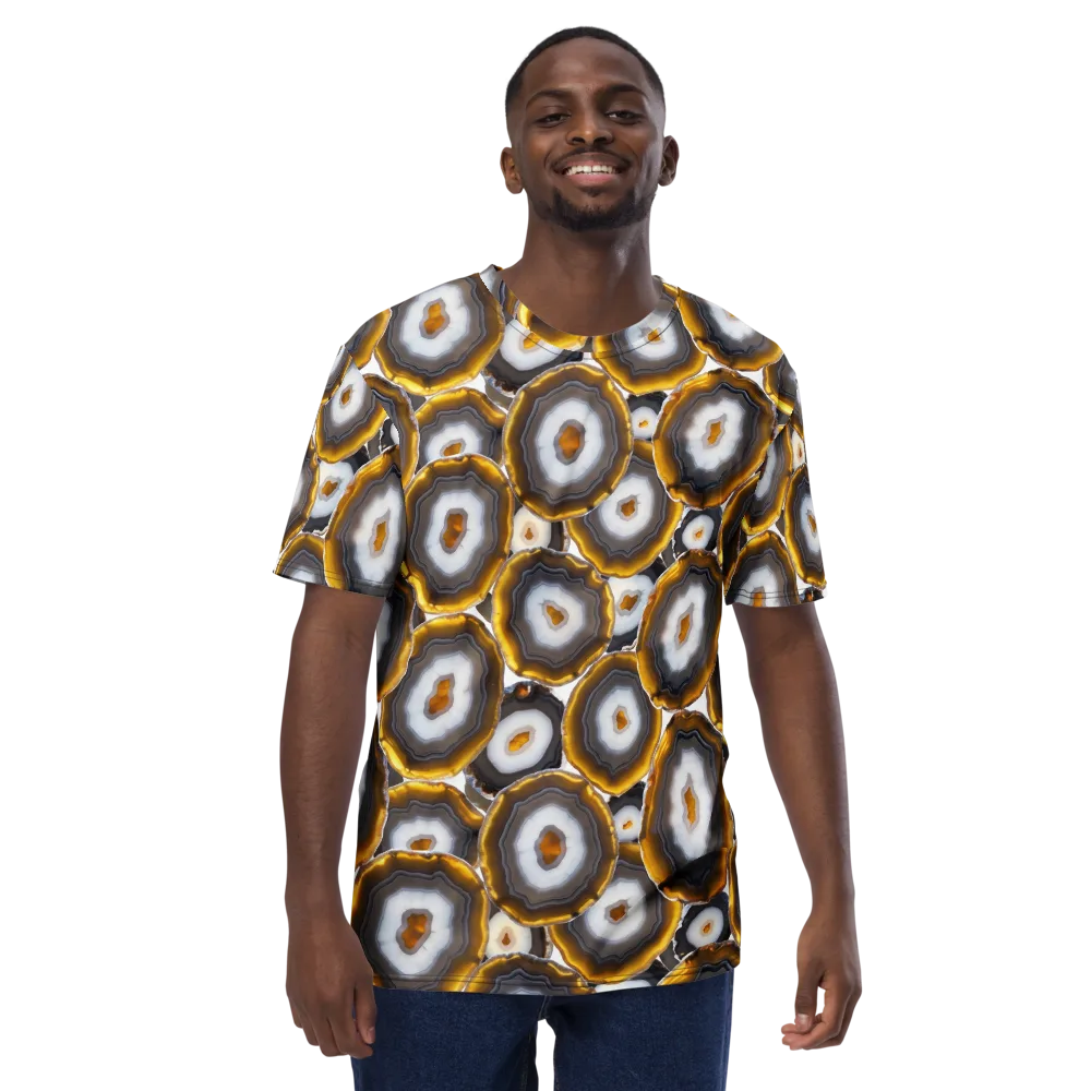 Sunlit Strata on Men's Crew Neck T-Shirt — Front
