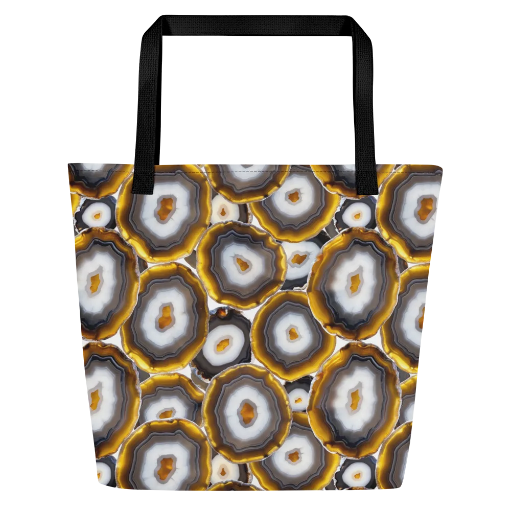 Sunlit Strata on Large Tote Bag W/ Pocket — Front