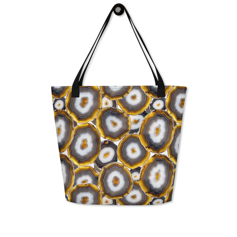 Sunlit Strata on Large Tote Bag W/ Pocket — Front