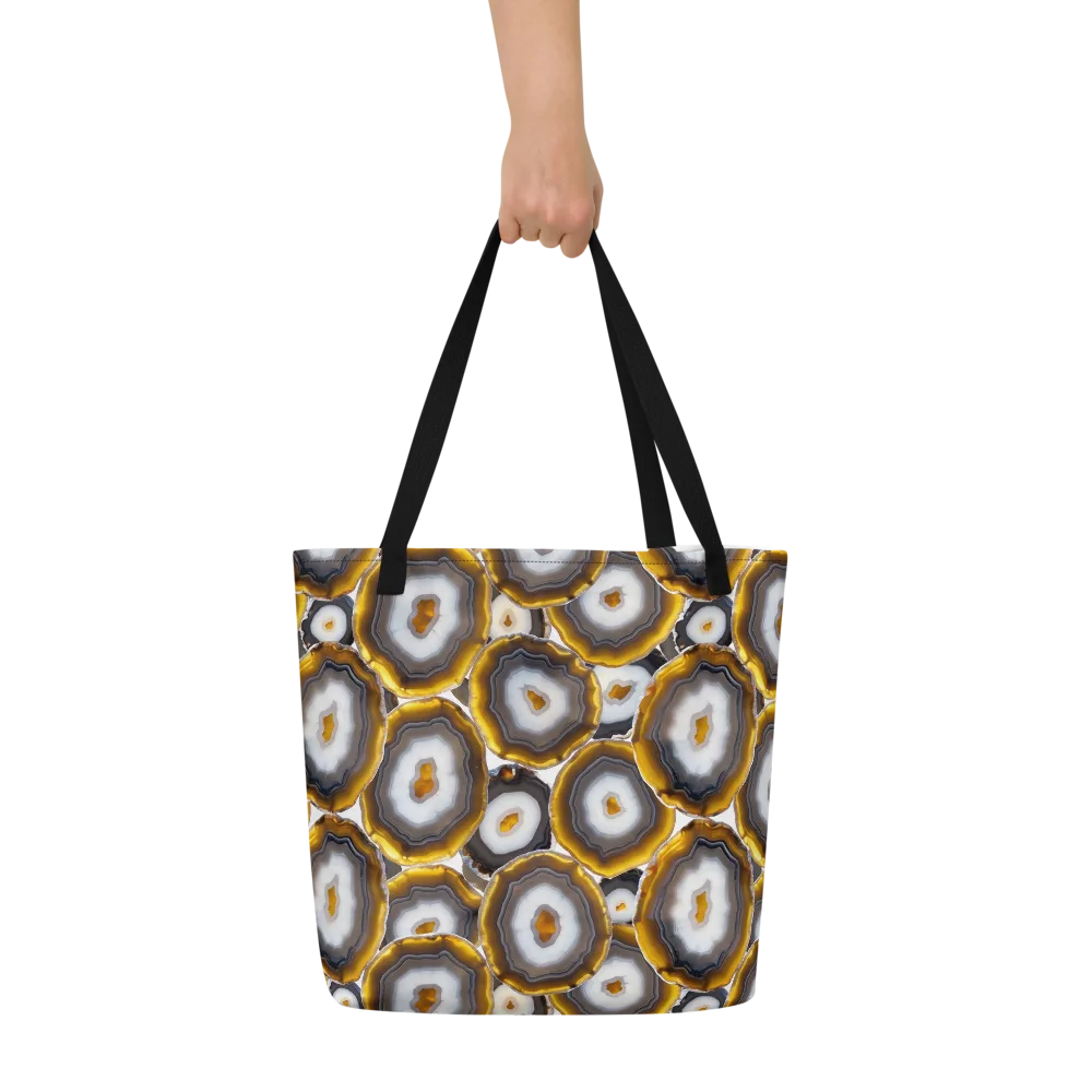 Sunlit Strata on Large Tote Bag W/ Pocket — Front