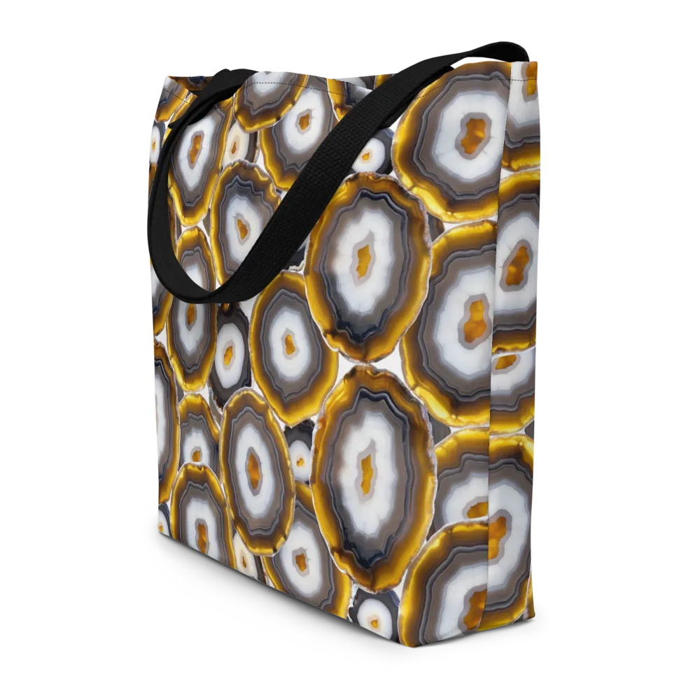 Sunlit Strata on Large Tote Bag W/ Pocket — Front