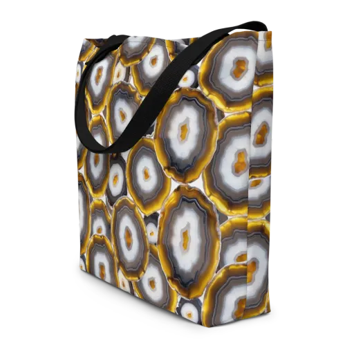 Sunlit Strata on a Large Tote Bag W/ Pocket
