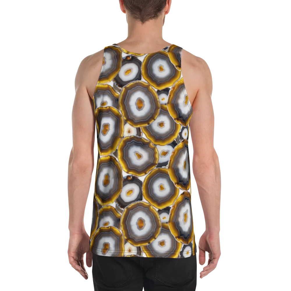 Sunlit Strata on Men's Tank Top — Back