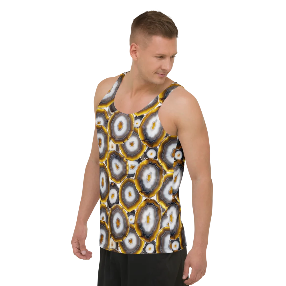 Sunlit Strata on Men's Tank Top — Left Front