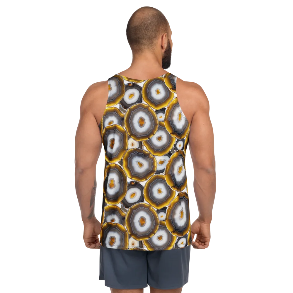 Sunlit Strata on Men's Tank Top — Back