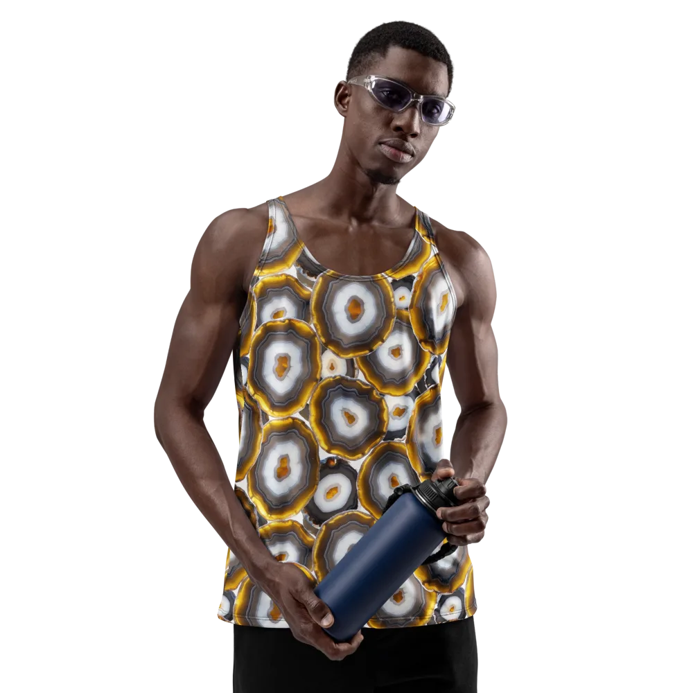 Sunlit Strata on Men's Tank Top — Front