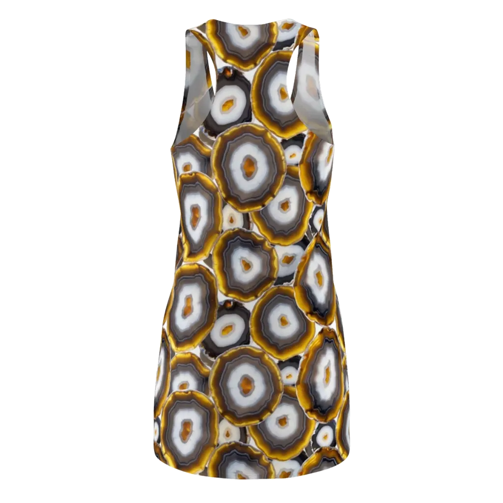 Sunlit Strata on Racerback Dress — Back