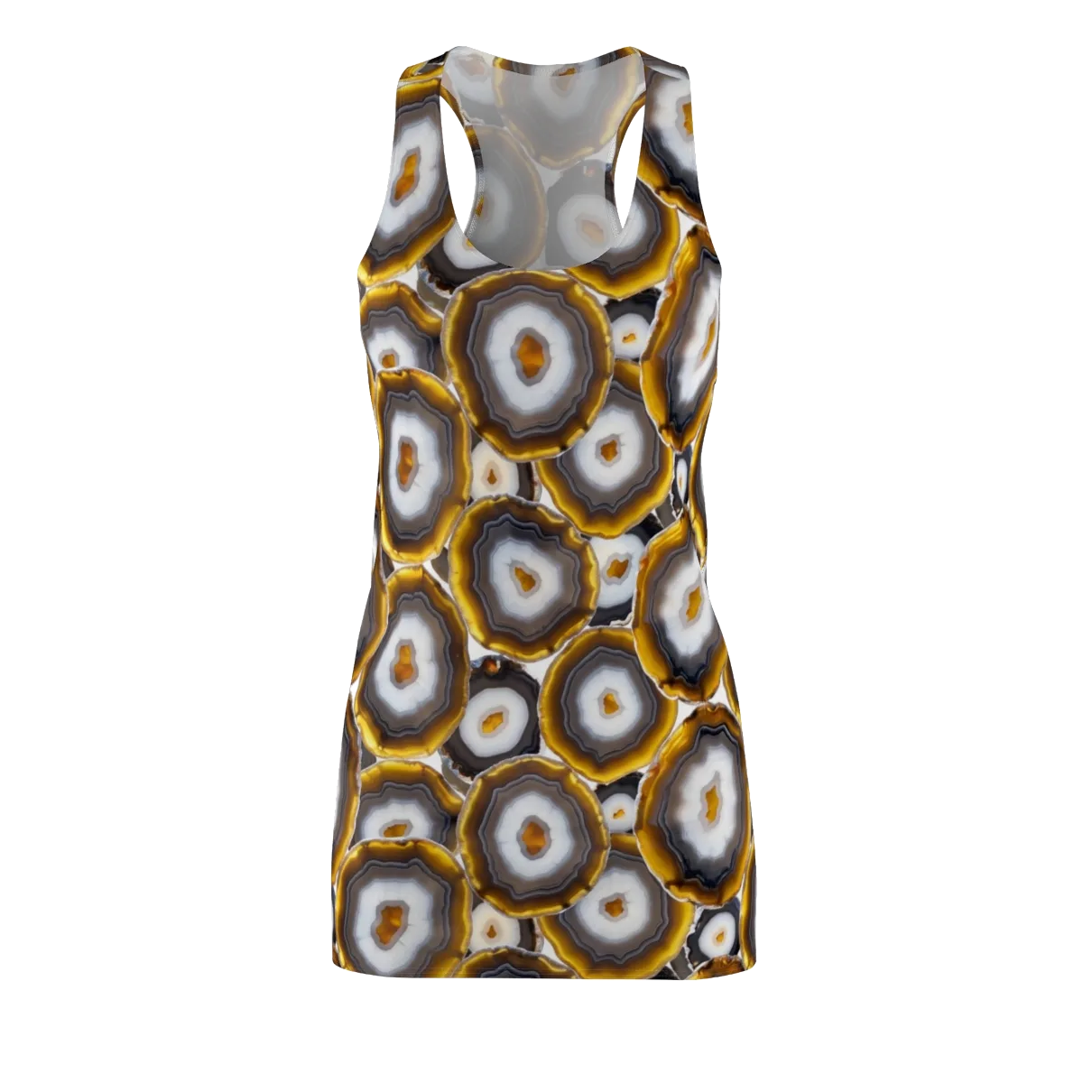 Sunlit Strata on Racerback Dress — Front