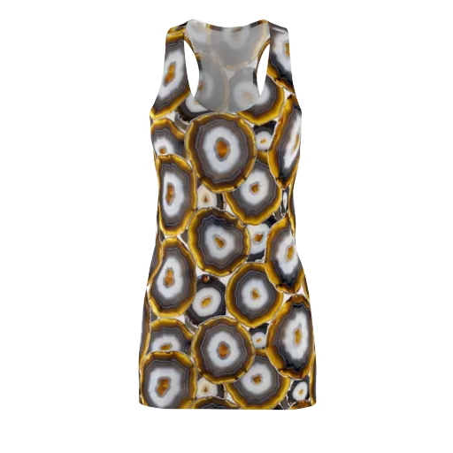 Sunlit Strata on a Racerback Dress