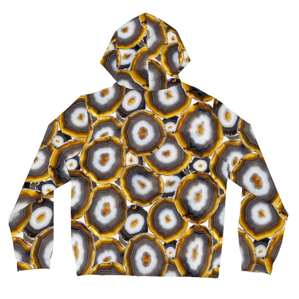 Sunlit Strata on Women's Full-Zip Hoodie — Back