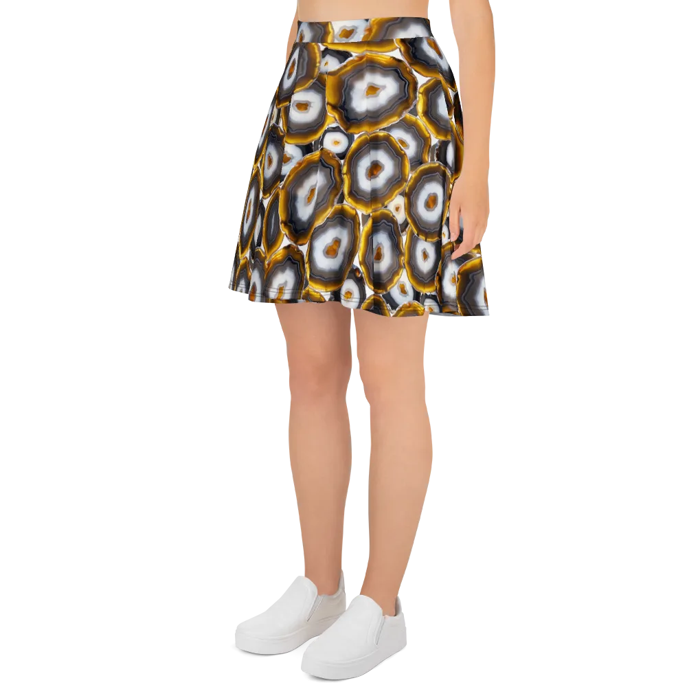 Sunlit Strata on Skater Skirt — Left