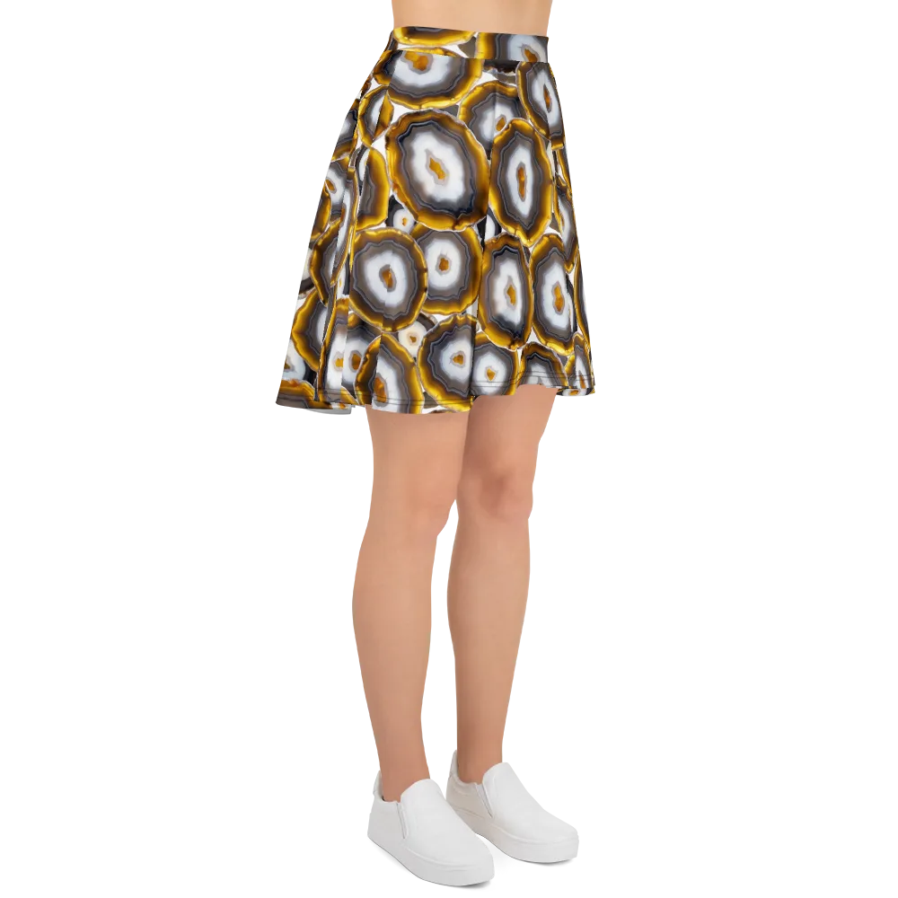 Sunlit Strata on Skater Skirt — Right