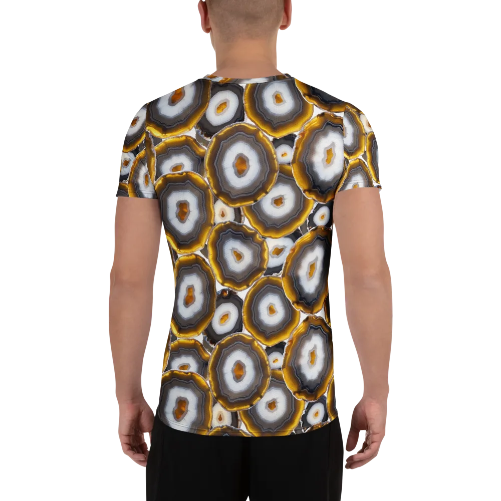 Sunlit Strata on Men's Athletic T-Shirt — Back