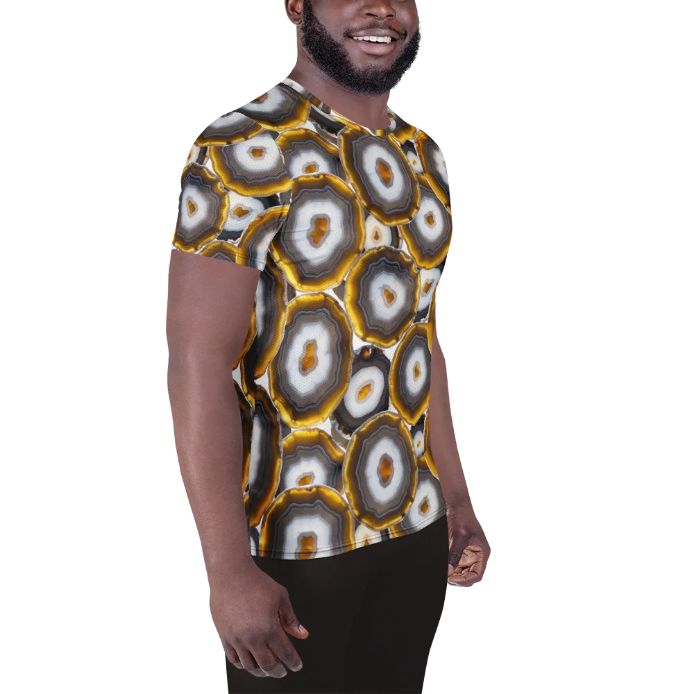Sunlit Strata on Men's Athletic T-Shirt — Right