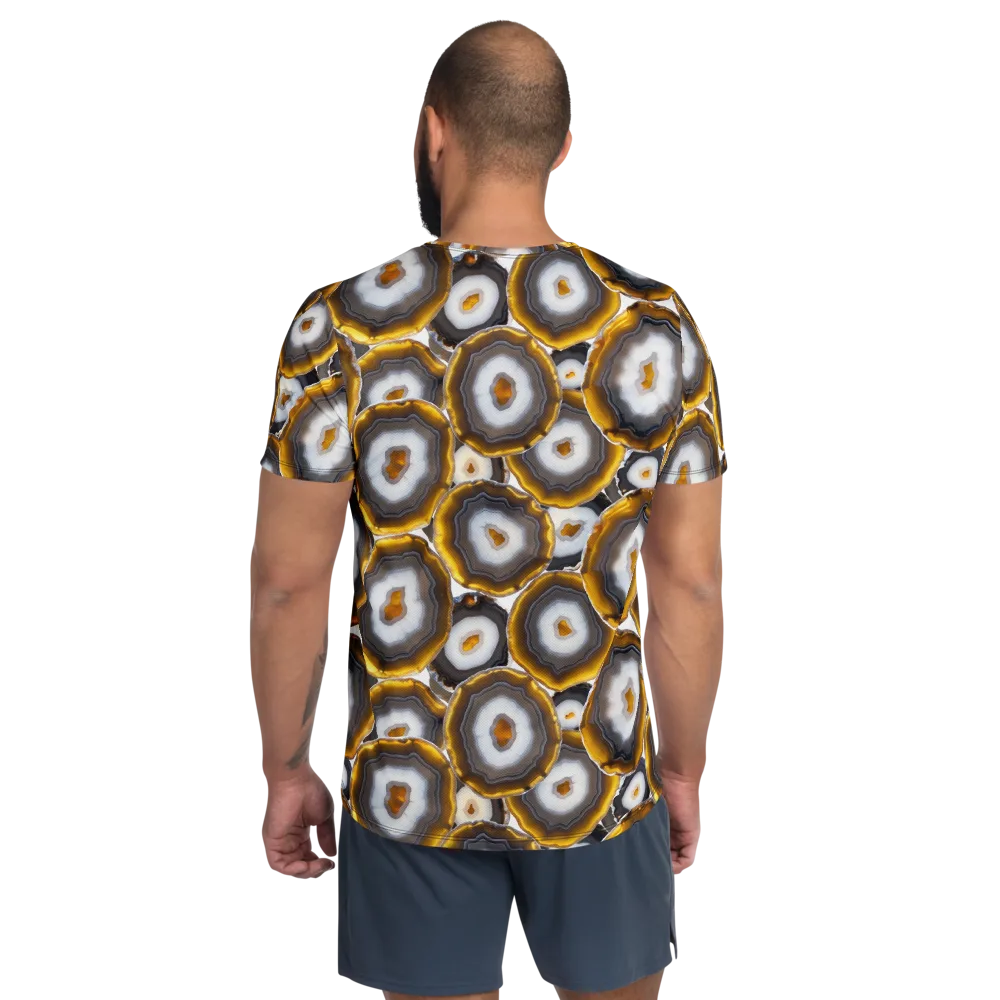 Sunlit Strata on Men's Athletic T-Shirt — Back