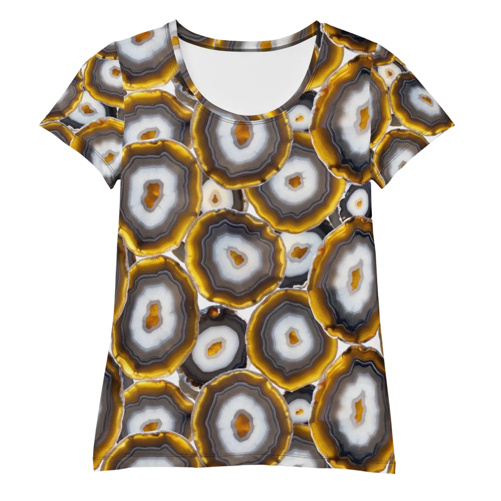 Sunlit Strata on Women's Athletic T-Shirt — Front