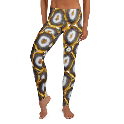 Sunlit Strata on a Leggings