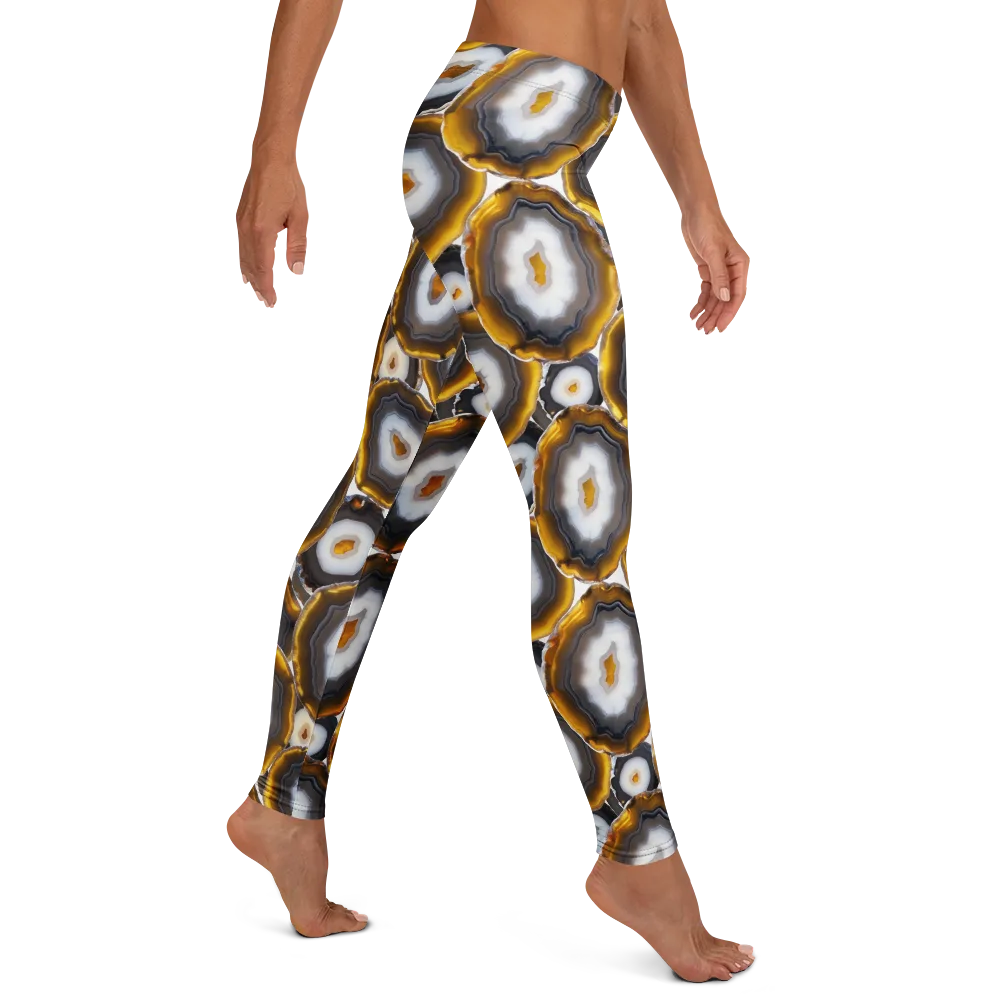Sunlit Strata on Leggings — Right