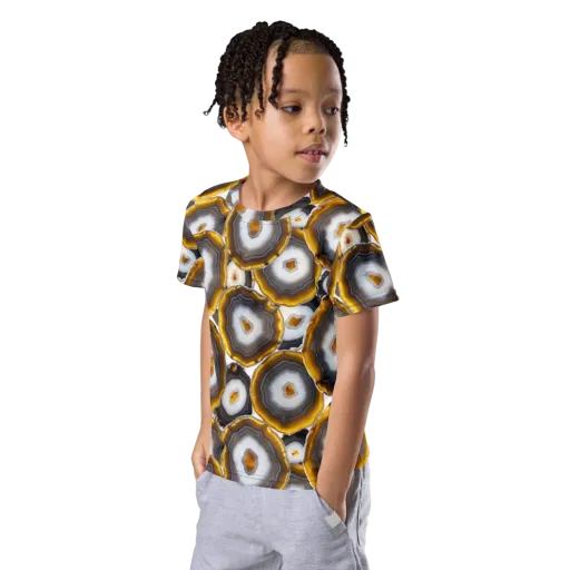 Sunlit Strata on a Kids Crew Neck T-Shirt