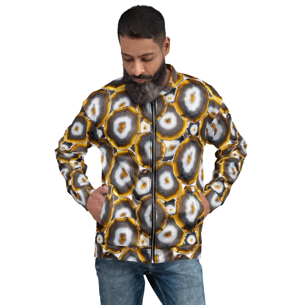 Sunlit Strata on Bomber Jacket — Front