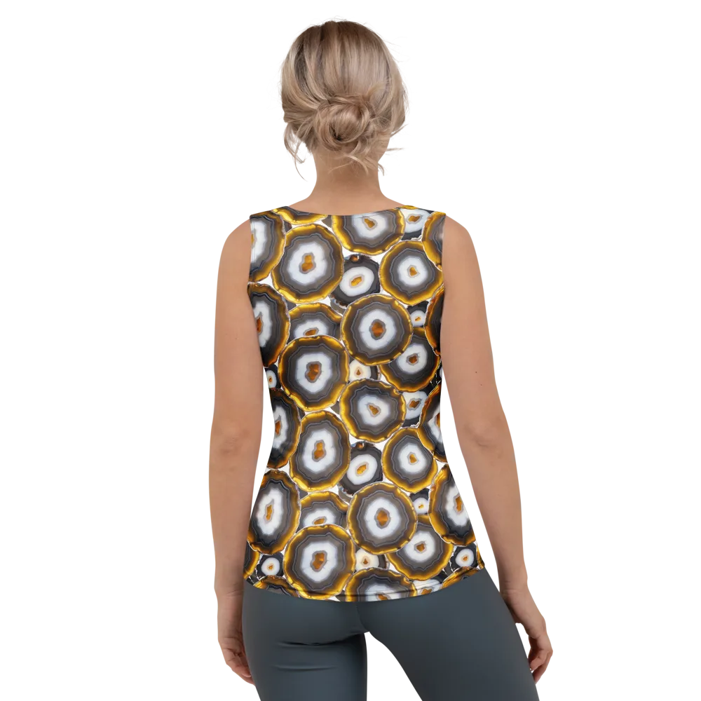 Sunlit Strata on Women's Tank Top — Back
