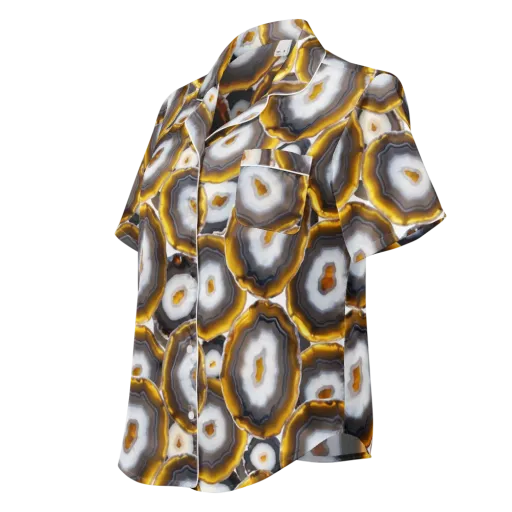 Sunlit Strata on a Women's Short Sleeve Pajama Top