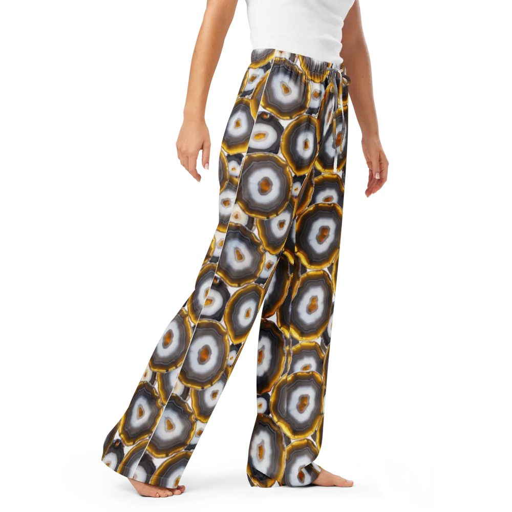 Sunlit Strata on Women's Pajama Pants — Right Front