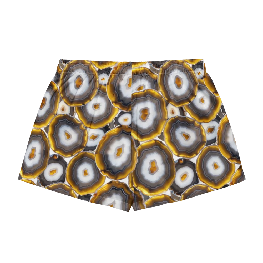 Sunlit Strata on Women's Pajama Shorts — Back