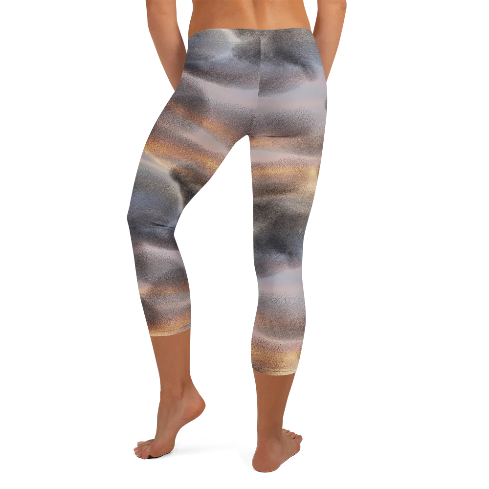 Embercloud Drift on Capri Leggings — Back