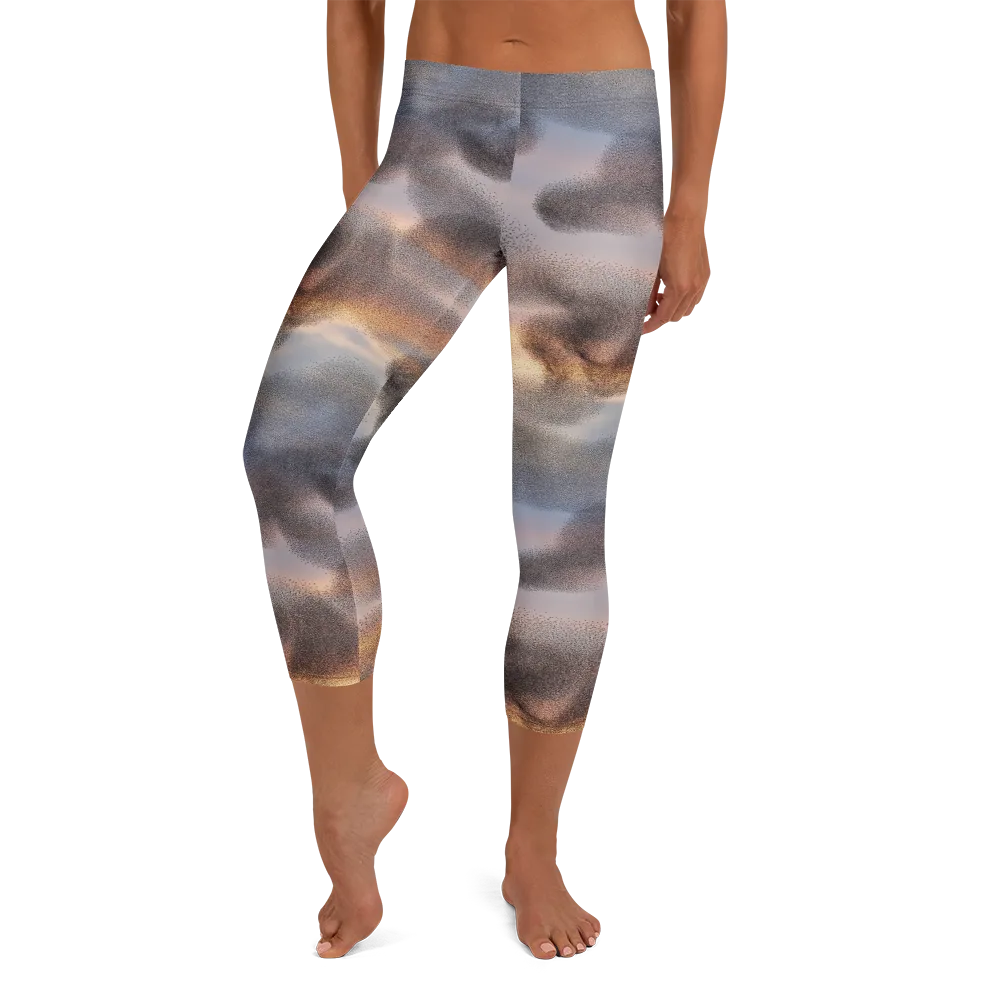 Embercloud Drift on Capri Leggings — Front