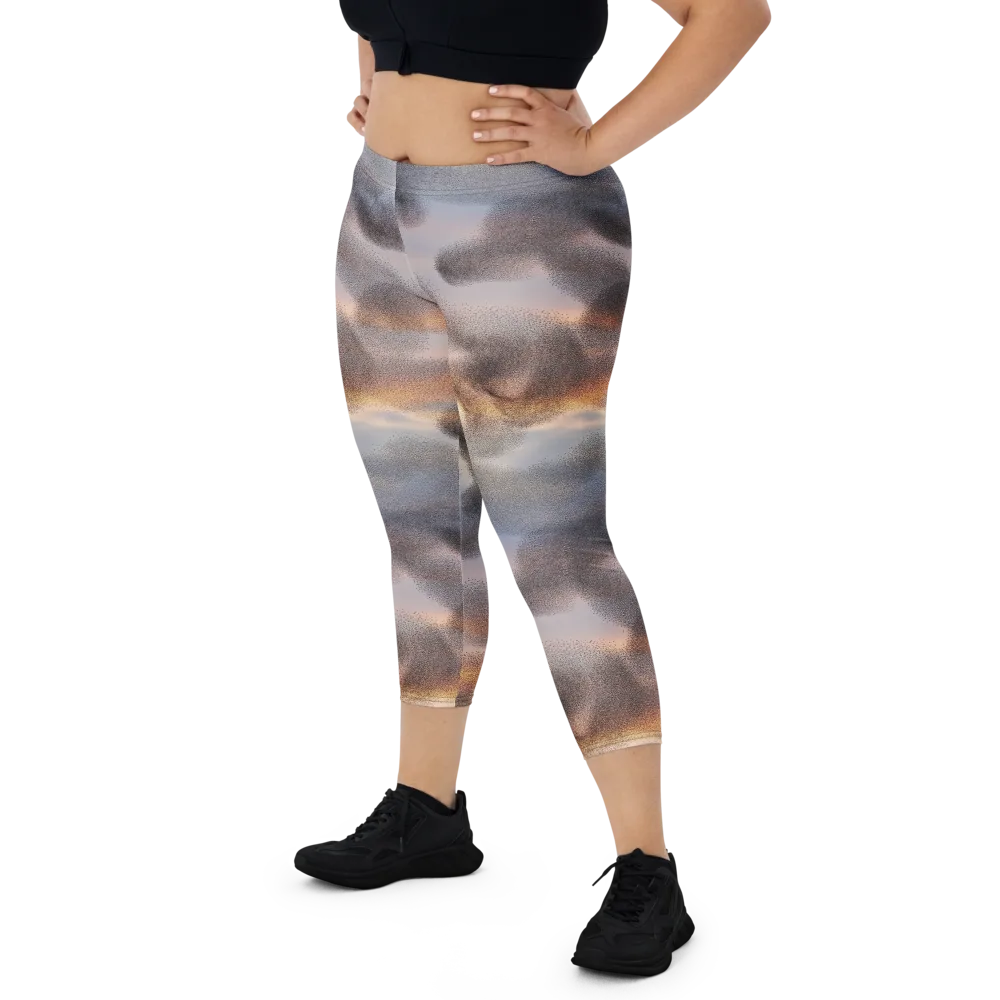 Embercloud Drift on Capri Leggings — Front