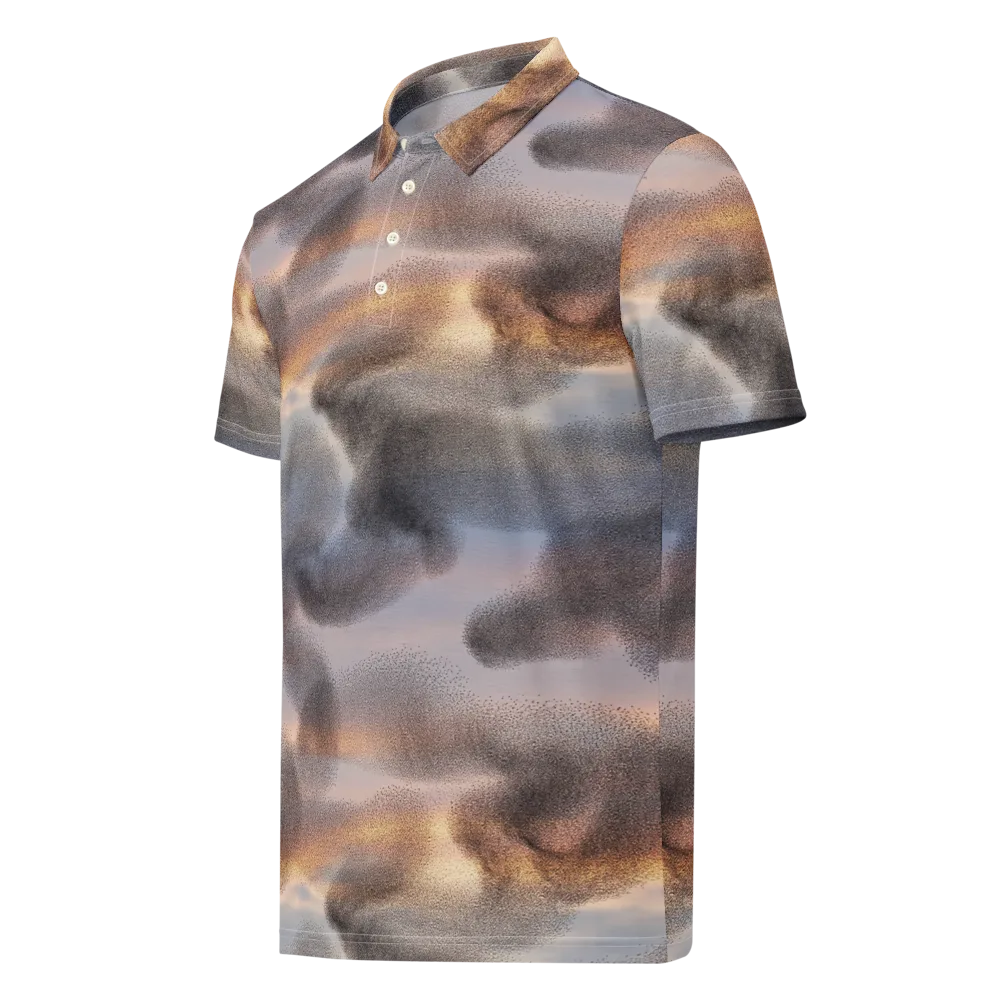 Embercloud Drift on Men's Slim Fit Polo Shirt — Left Front