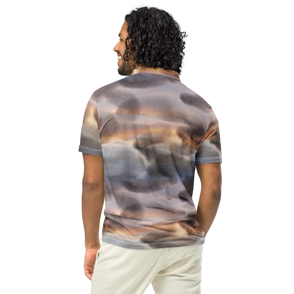 Embercloud Drift on Men's Slim Fit Polo Shirt — Back