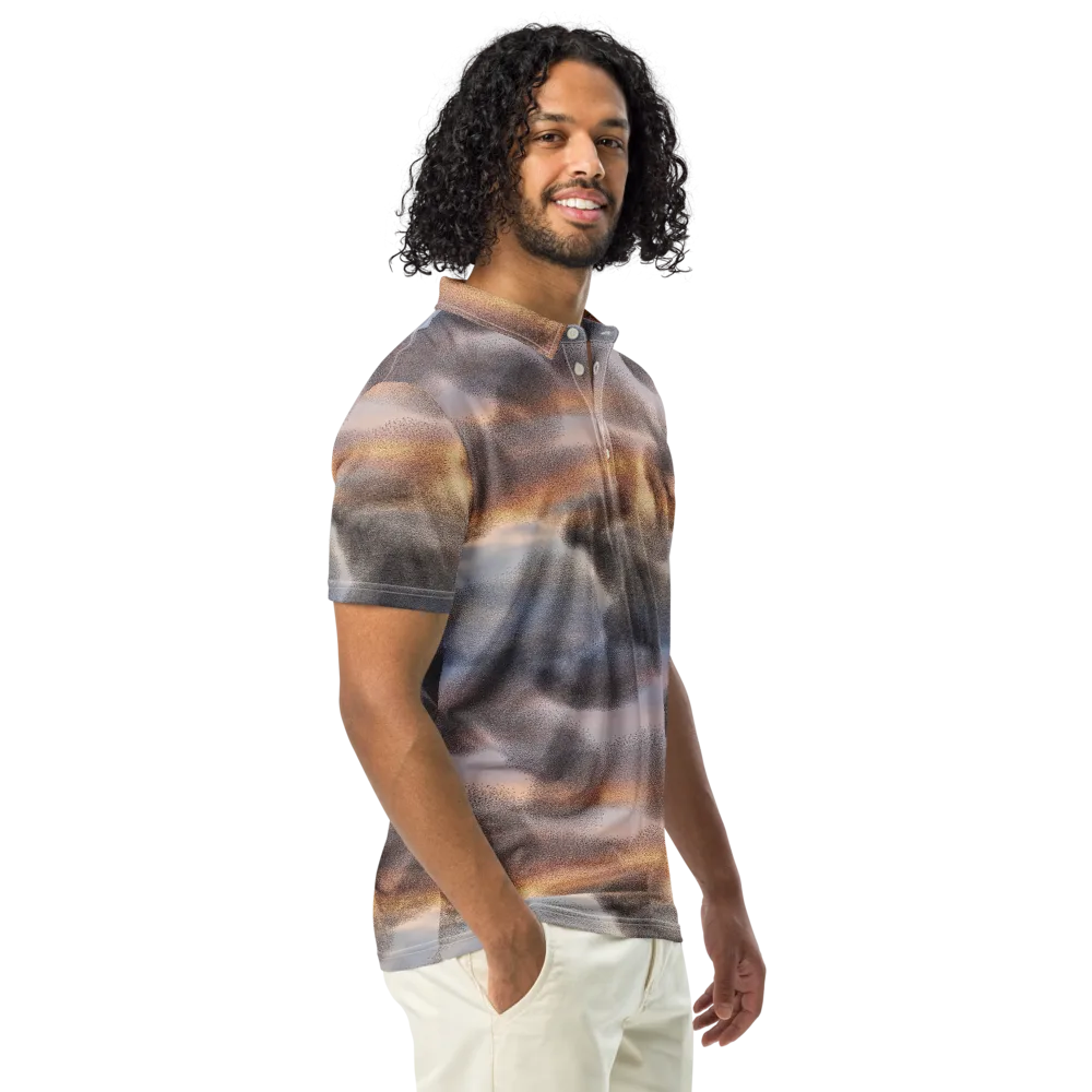 Embercloud Drift on Men's Slim Fit Polo Shirt — Right Front