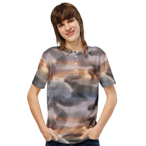 Embercloud Drift on a Men's Slim Fit Polo Shirt