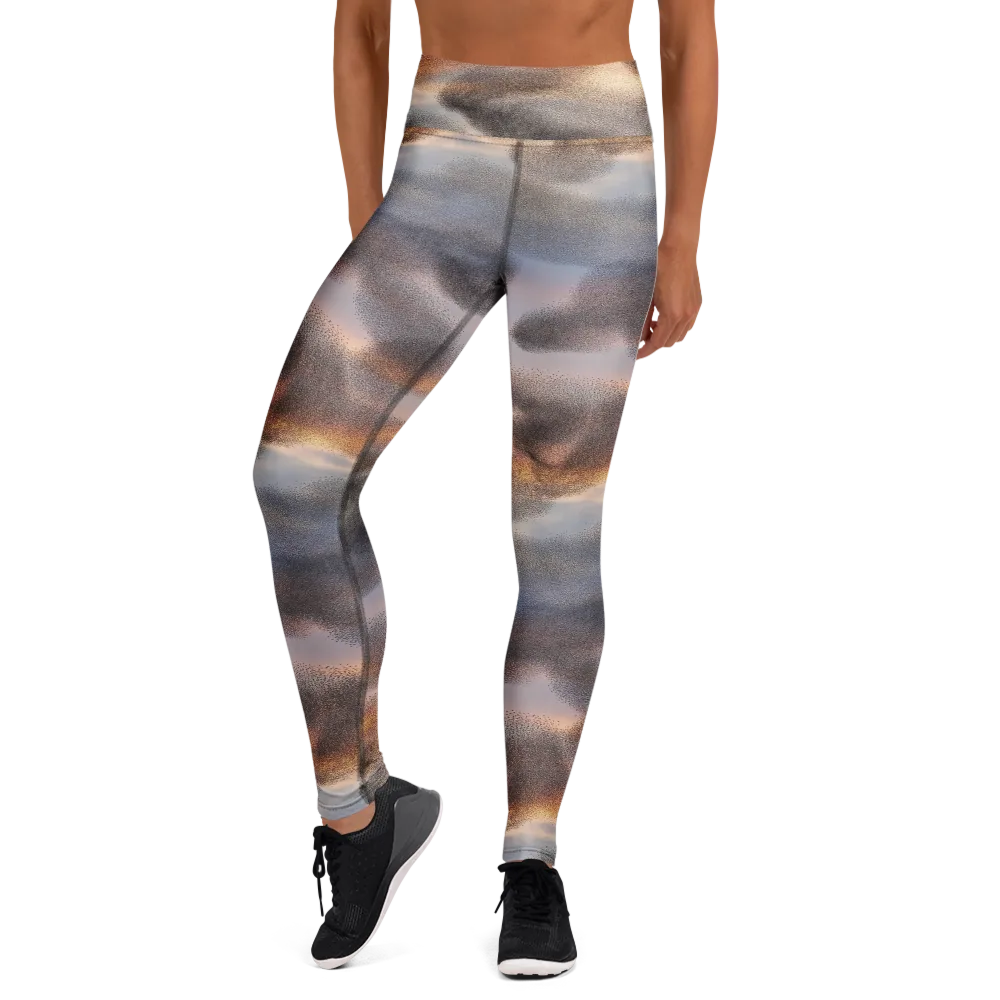 Embercloud Drift on Yoga Leggings — Front