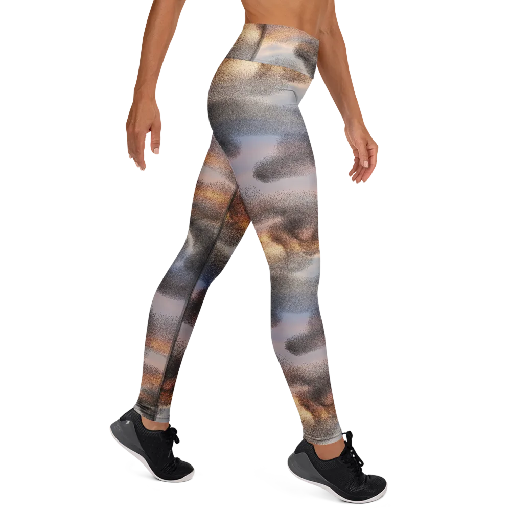 Embercloud Drift on Yoga Leggings — Right