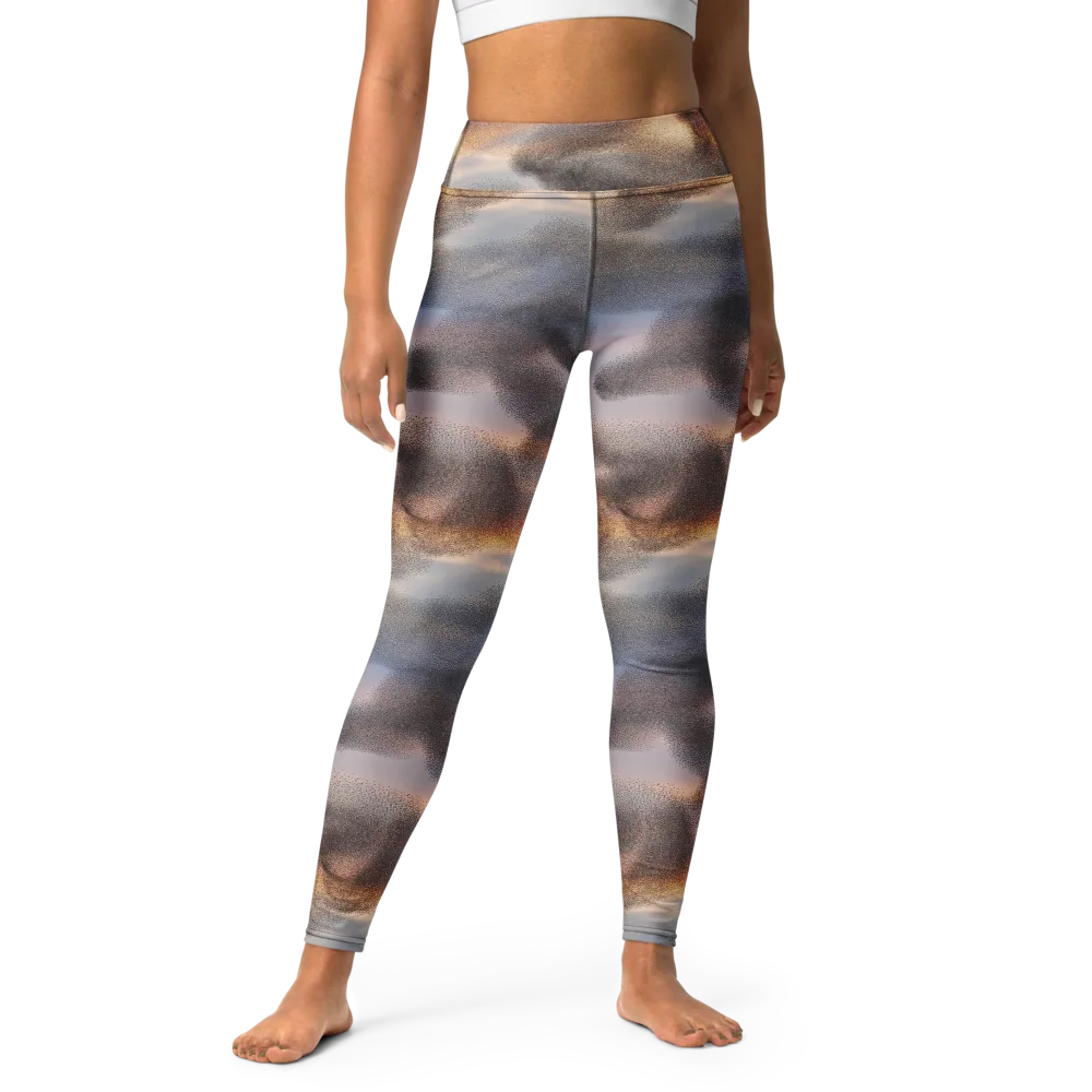 Embercloud Drift on Yoga Leggings — Front