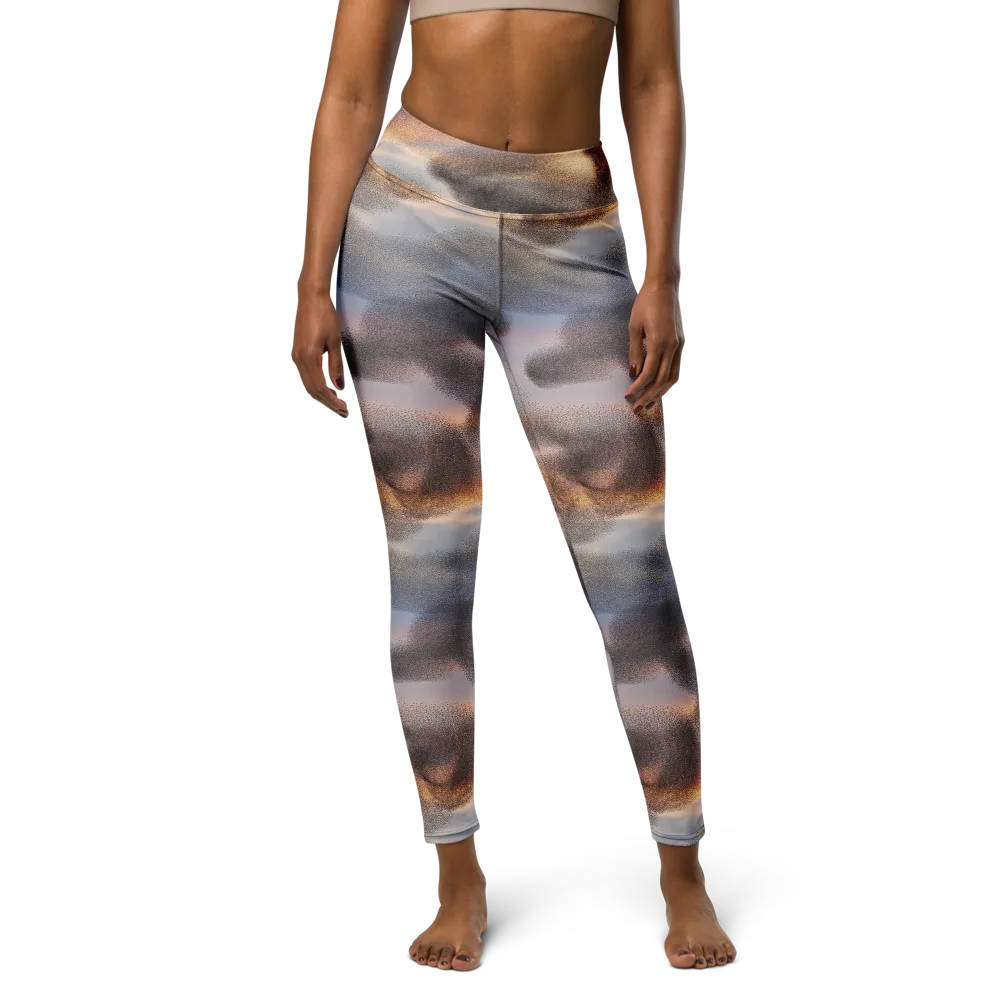 Embercloud Drift on Yoga Leggings — Front