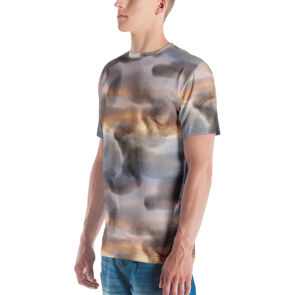 Embercloud Drift on Men's Crew Neck T-Shirt — Left