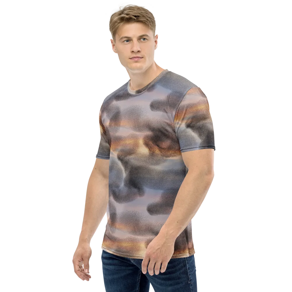 Embercloud Drift on Men's Crew Neck T-Shirt — Left