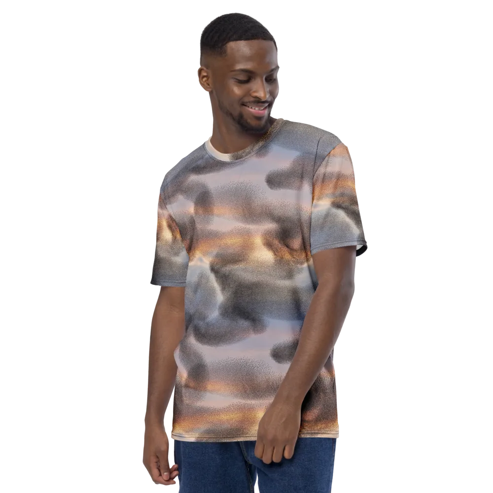 Embercloud Drift on Men's Crew Neck T-Shirt — Left