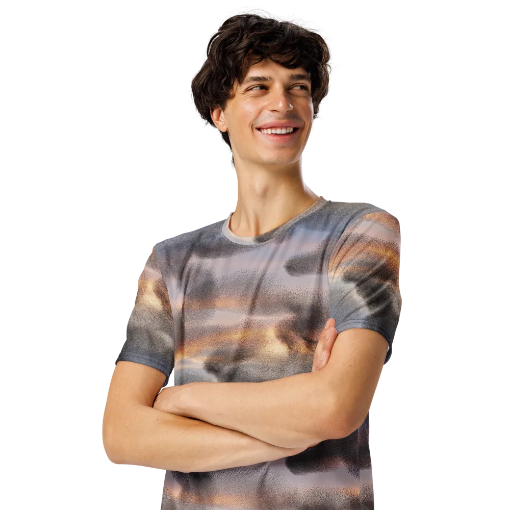 Embercloud Drift on Men's Crew Neck T-Shirt — Left Front