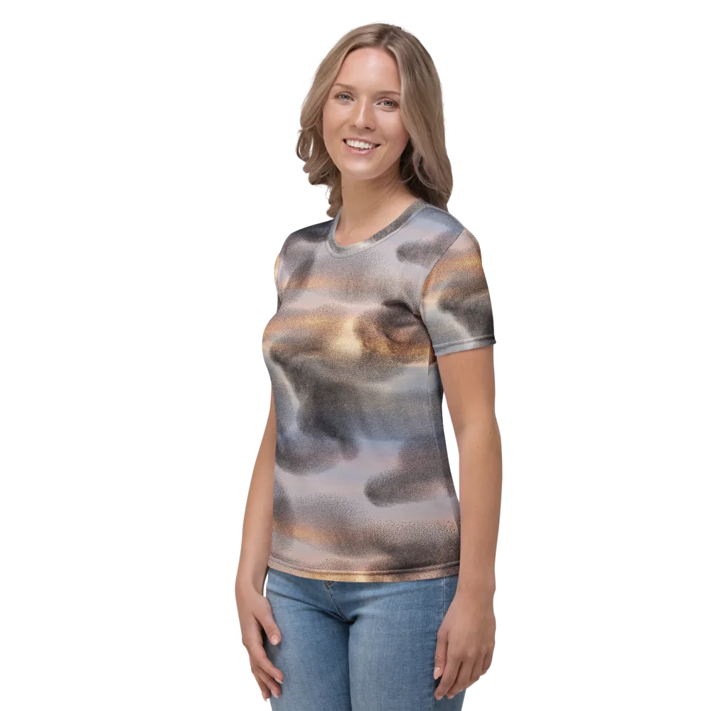 Embercloud Drift on Women's Crew Neck T-Shirt — Left