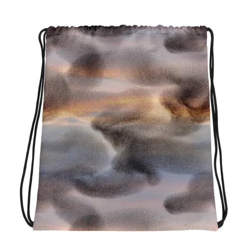 Embercloud Drift on a Drawstring Bag