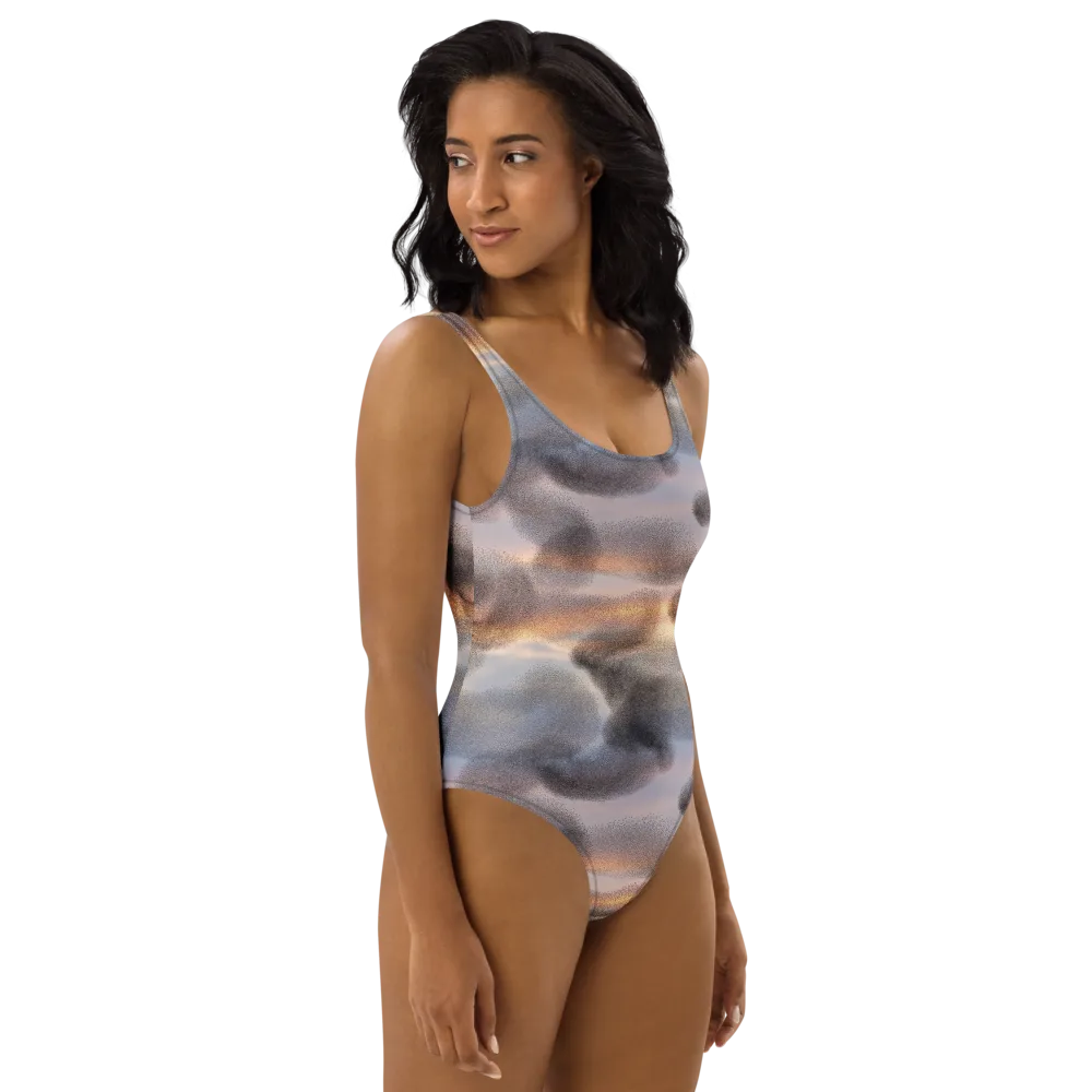 Embercloud Drift on One-Piece Swimsuit — Right