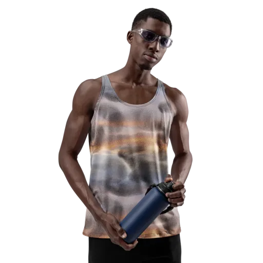 Embercloud Drift on a Men's Tank Top